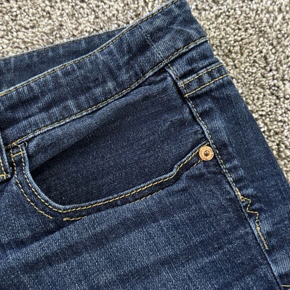 Mossimo Supply Denim Jean Shorts Low Rise Raw Cuffed Hems Juniors Size 9 - Picture 5 of 9